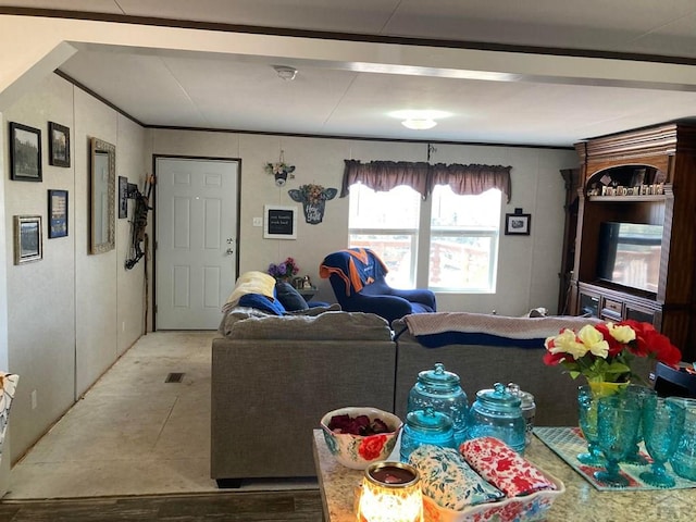 view of living area