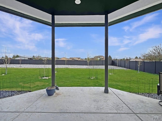 view of patio / terrace featuring a fenced backyard