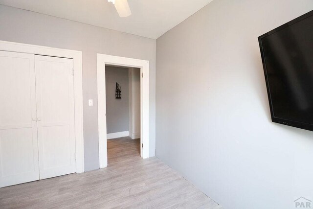 interior space featuring light wood finished floors