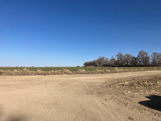 view of landscape featuring a rural view