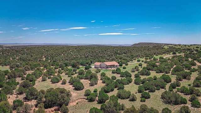 aerial view featuring a view of trees