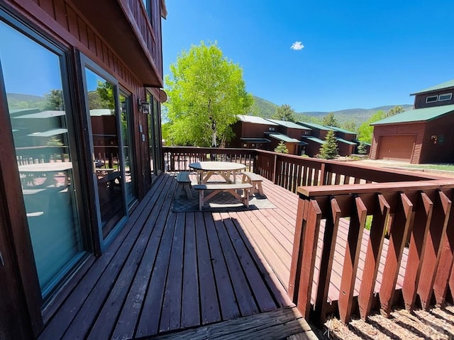 44 Valley Vista Rd Unit 35, Cuchara, CO 81055 - wooden deck featuring a mountain view