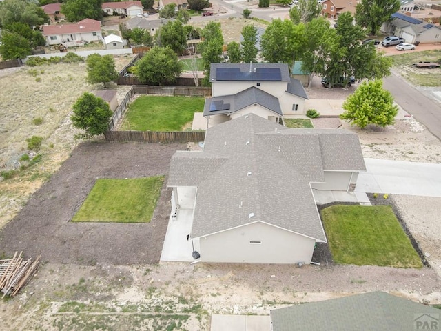 drone / aerial view featuring a residential view