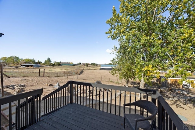 deck with fence