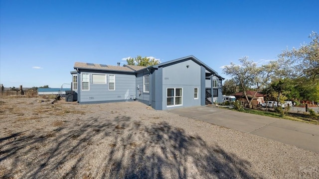 view of back of property