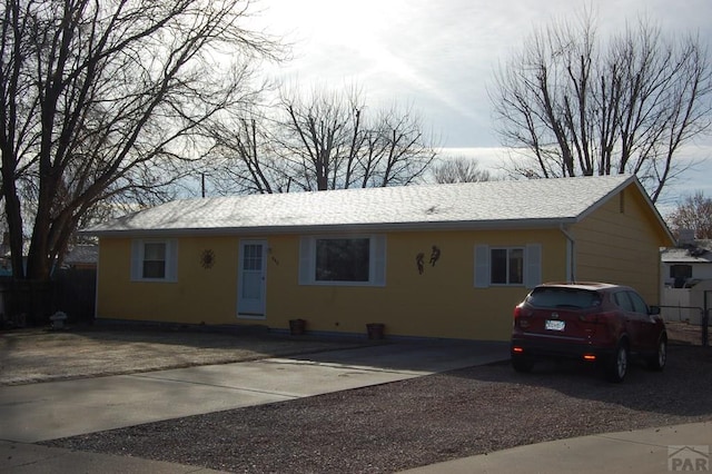 view of ranch-style home