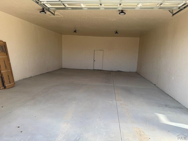 garage with a carport