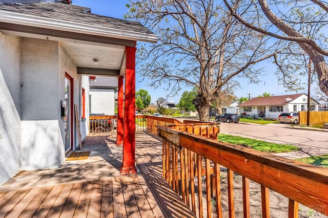 710 Wilson Ave, Pueblo, CO 81004 - wooden terrace with a residential view