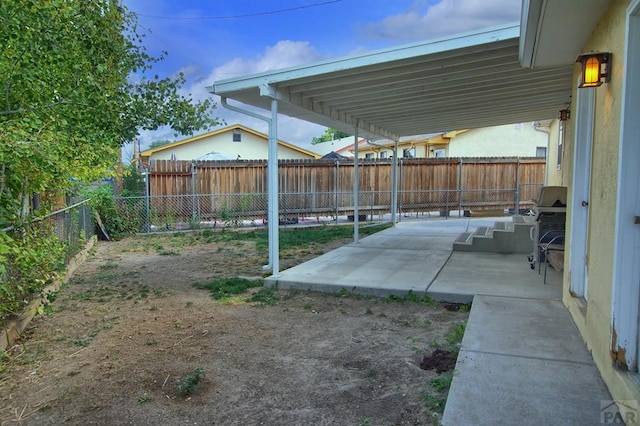 view of patio / terrace featuring a fenced backyard