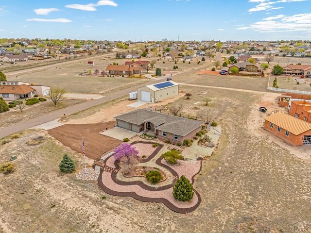 aerial view featuring a residential view