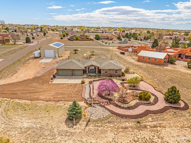 bird's eye view featuring a residential view