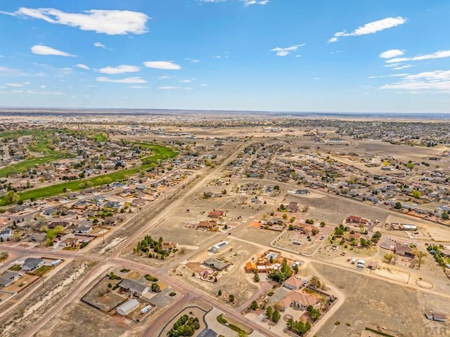 bird's eye view featuring a residential view