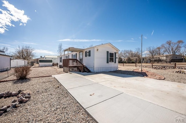 exterior space with fence