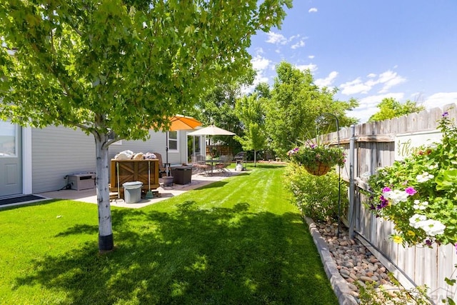 621 Twinflower Dr, Canon City, CO 81212 - fenced yard with a patio and a hot tub