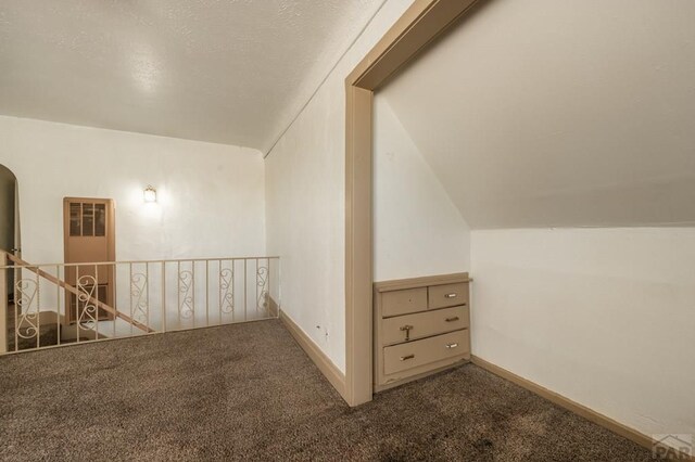 additional living space featuring carpet floors