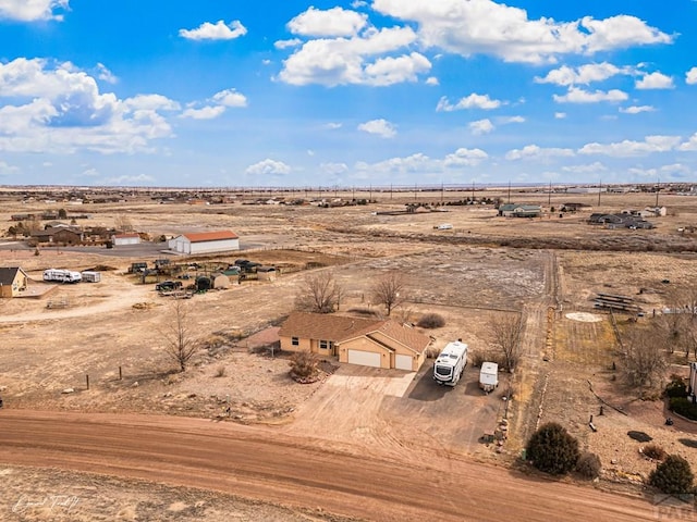 aerial view featuring a rural view