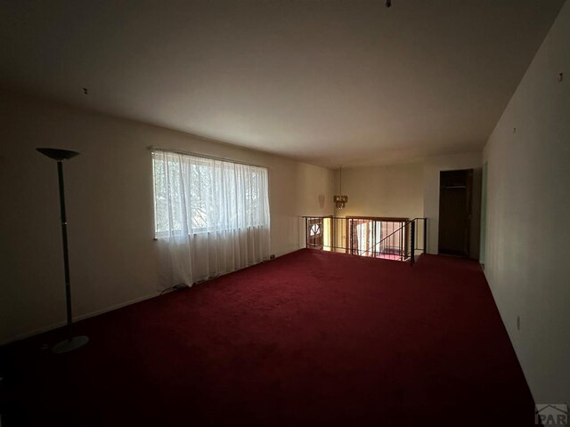 view of carpeted empty room