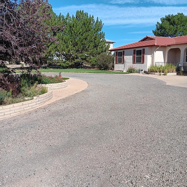 view of front of house with stucco siding