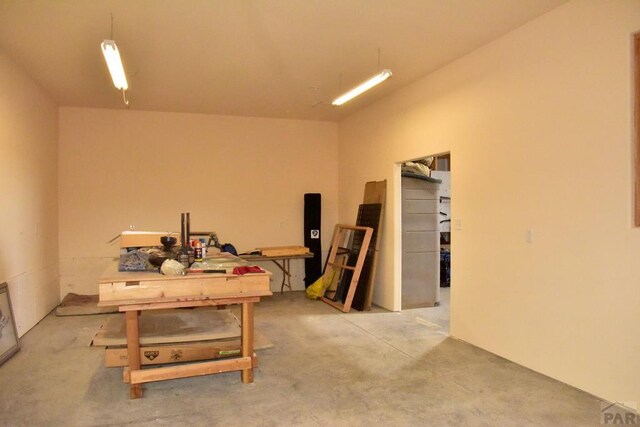 miscellaneous room featuring concrete floors