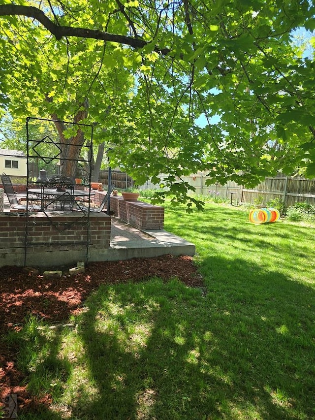 178 Macneil Pl, Pueblo, CO 81001 - view of yard with a patio area and a fenced backyard
