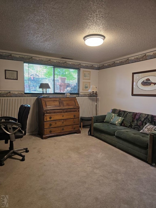 178 Macneil Pl, Pueblo, CO 81001 - carpeted home office with a textured ceiling and a wealth of natural light