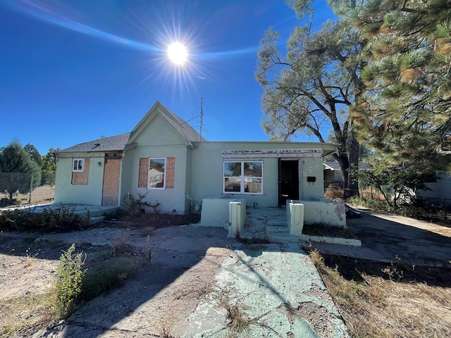 view of front of property with stucco siding