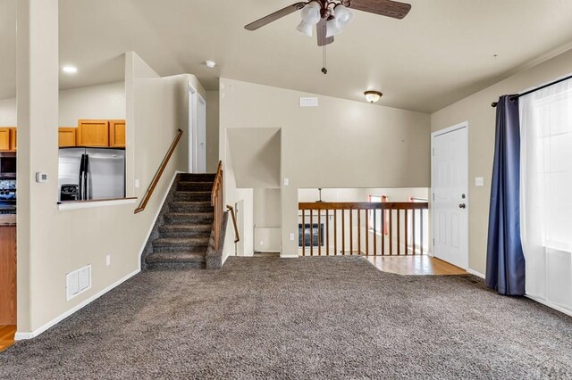 806 N Monarch Dr, Pueblo, CO 81007 - empty room featuring a ceiling fan, carpet, and baseboards