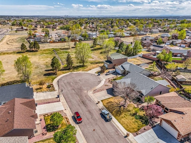 drone / aerial view featuring a residential view