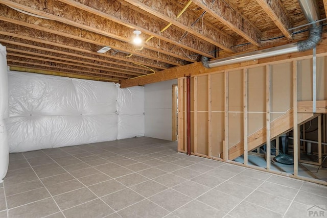 2330 Inspiration Ln, Pueblo, CO 81008 - unfinished below grade area with tile patterned floors