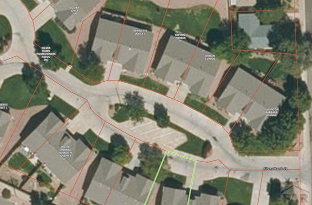 1224 Silver Hawk Ct, Pueblo, CO 81008 - map of property location with property boundaries highlighted