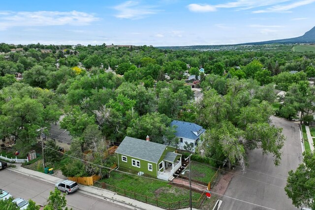 411 Olive St, Colorado Springs, CO 80904 - aerial view of a heavily wooded area