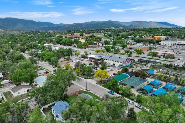 411 Olive St, Colorado Springs, CO 80904 - bird's eye view of a mountainous background