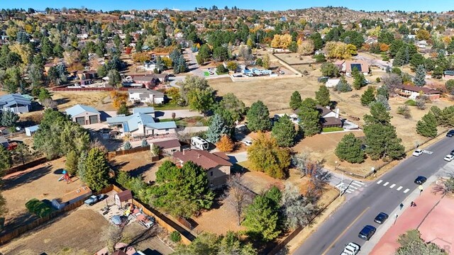 aerial view featuring a residential view