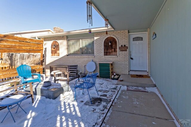 view of patio / terrace with fence