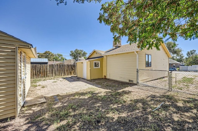 exterior space with fence private yard