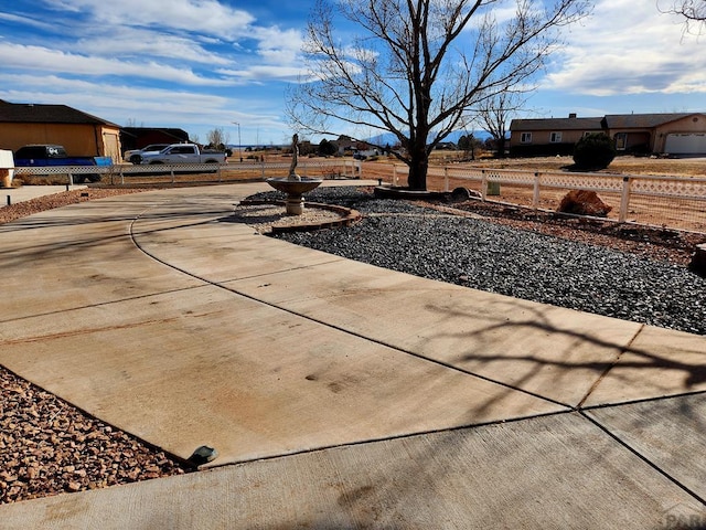 view of patio with fence