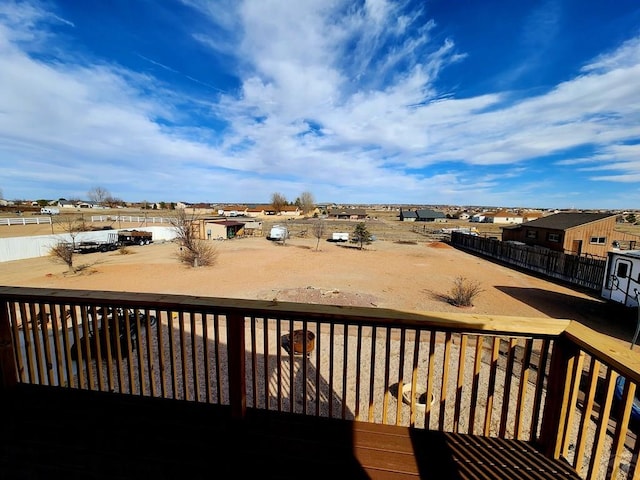 1044 S Los Charros Dr, Pueblo West, CO 81007 - wooden terrace featuring a residential view