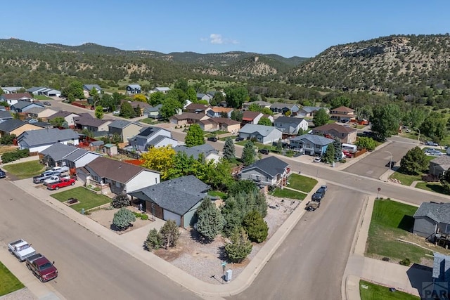 1501 Stonewall, Trinidad, CO 81082 - aerial perspective of suburban area featuring mountains