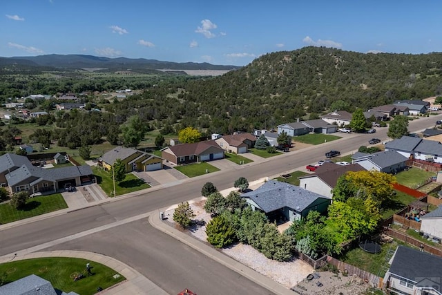 1501 Stonewall, Trinidad, CO 81082 - aerial perspective of suburban area with a mountainous background and a heavily wooded area