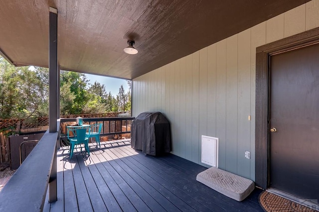 1501 Stonewall, Trinidad, CO 81082 - wooden deck with a grill