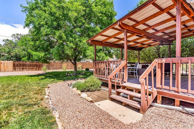 1215 Greenwood Ave, Canon City, CO 81212 - deck with a fenced backyard