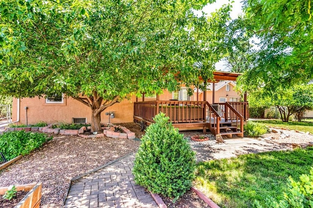 1215 Greenwood Ave, Canon City, CO 81212 - view of yard with a deck and a patio
