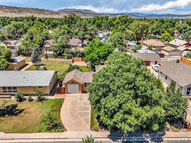 1215 Greenwood Ave, Canon City, CO 81212 - aerial view of residential area with a mountain backdrop