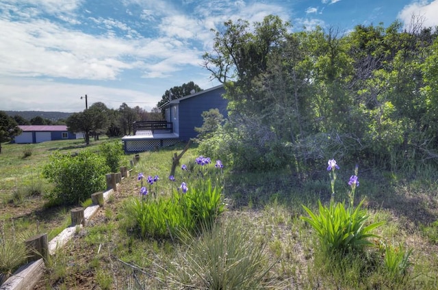 2000 Comanche Dr, Walsenburg, CO 81089 - view of yard with a wooden deck