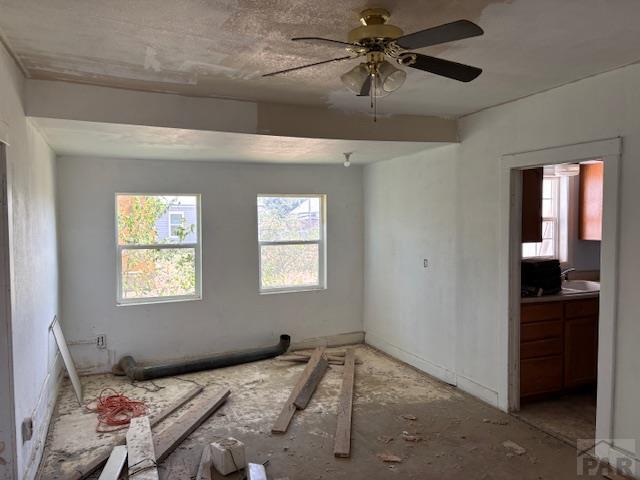 214 Short, Ordway, CO 81063 - spare room featuring a ceiling fan