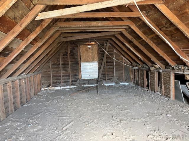 214 Short, Ordway, CO 81063 - view of unfinished attic