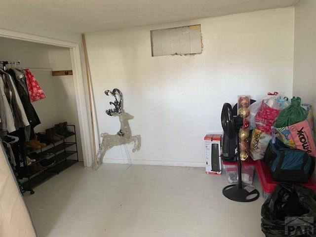 view of basement