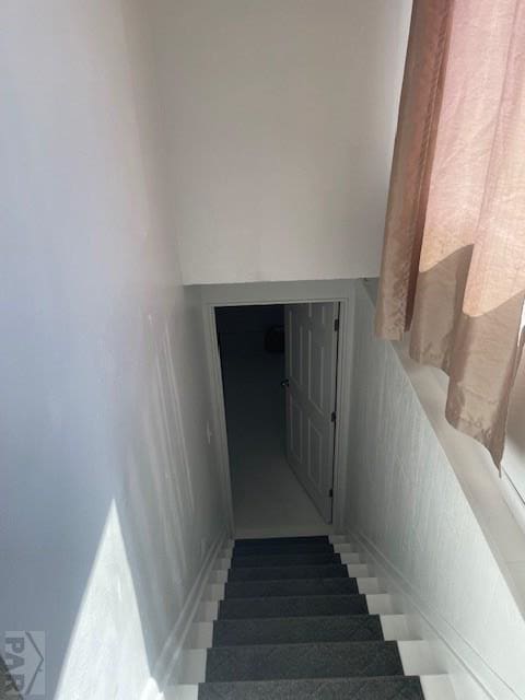 view of stairway