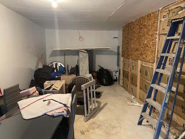 view of basement