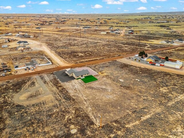 aerial view featuring a rural view